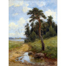 РЕПРОДУКЦИИ НА КАРТИНИ Селски път (1890)